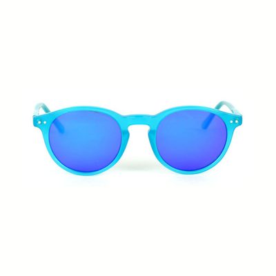 Binocle – California – Bleu Lagon Brillant- Verres Bleu