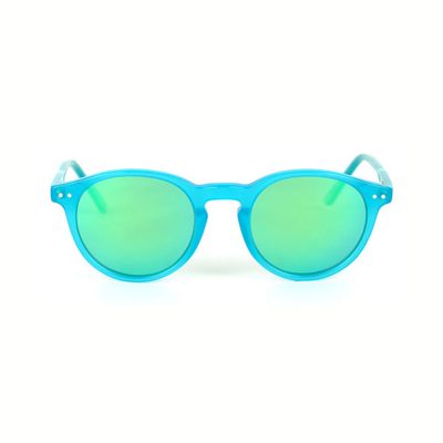 Binocle – California – Bleu Lagon Brillant- Verres Vert